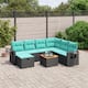 Option Black and blue3xmiddle+3xcorner+footrest+table