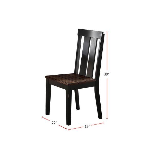 Dark Brown Wood Finish Dining Chairs, Set of 2 Bed Bath & Beyond