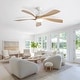 preview thumbnail 55 of 118, Sofucor 45/52 Inch Ceiling Fan with Remote & Lights Quiet DC Motor 5 Blade High CFM Modern Fan