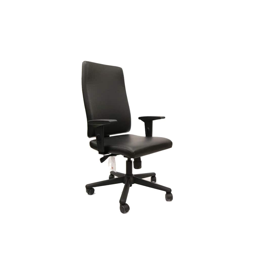 Soft Bonded Leather Office Chair - Ergonomic Executive Desk Chair with Adjustable Arms