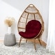 preview thumbnail 53 of 67, Humble + Haute Indoor Egg Chair Cushion (Cushion Only) 44 x 27 x 4 - Burgundy