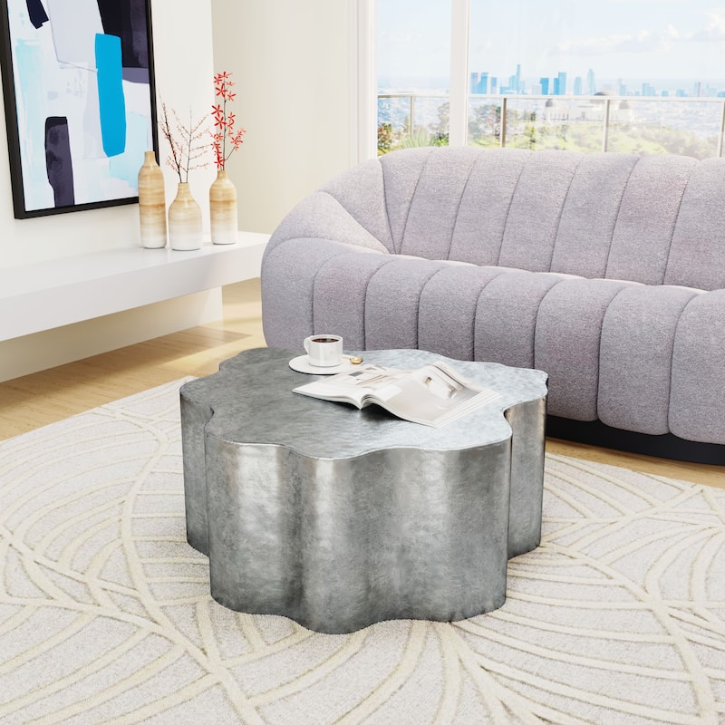 Kortha Coffee Table Antique Silver - Antique Silver