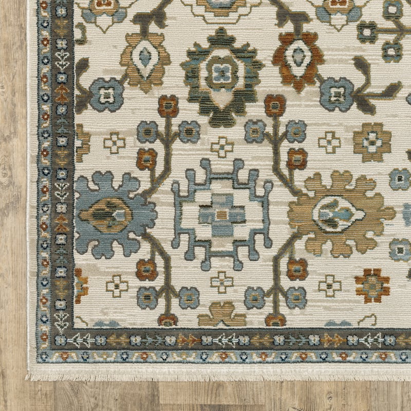 Style Haven Kellan Floral Oriental Area Rug