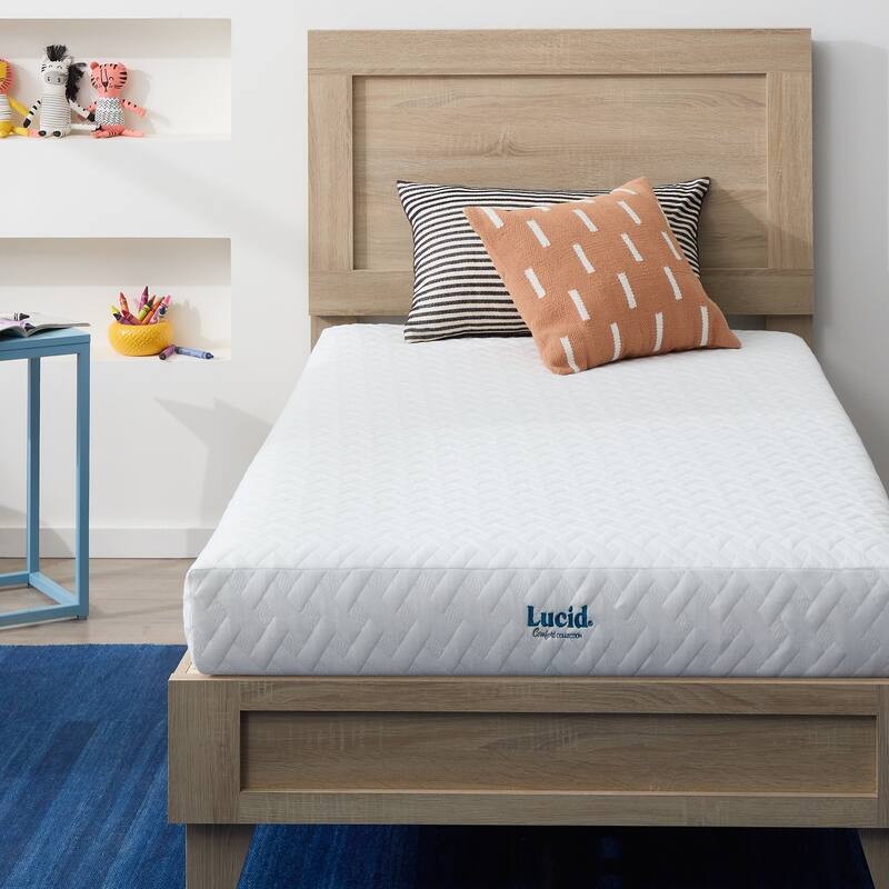 LUCID Comfort Collection Dual Layered 5-inch Gel Memory Foam Mattress