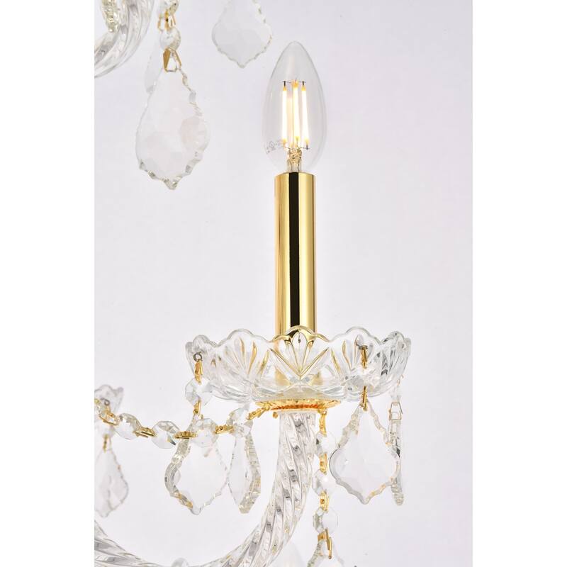 Elegant Lighting V7890G38/RC Giselle 21 Light 38" Wide Crystal