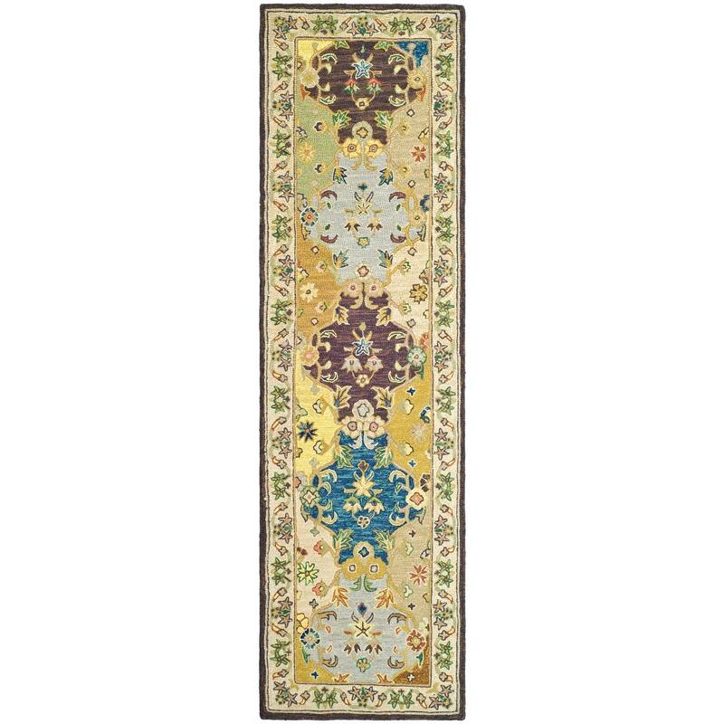 SAFAVIEH Handmade Roslyn Husnida Modern Floral Wool Rug