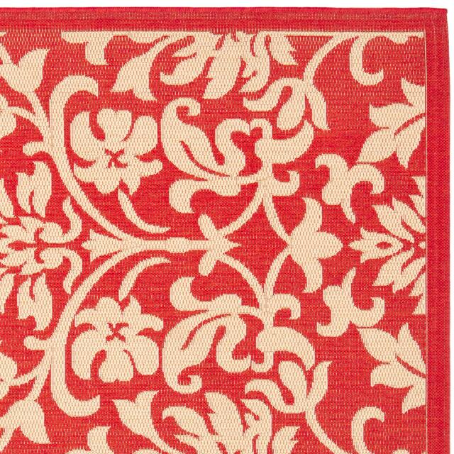 SAFAVIEH Courtyard Bettylou Indoor/ Outdoor Damask Area Rug