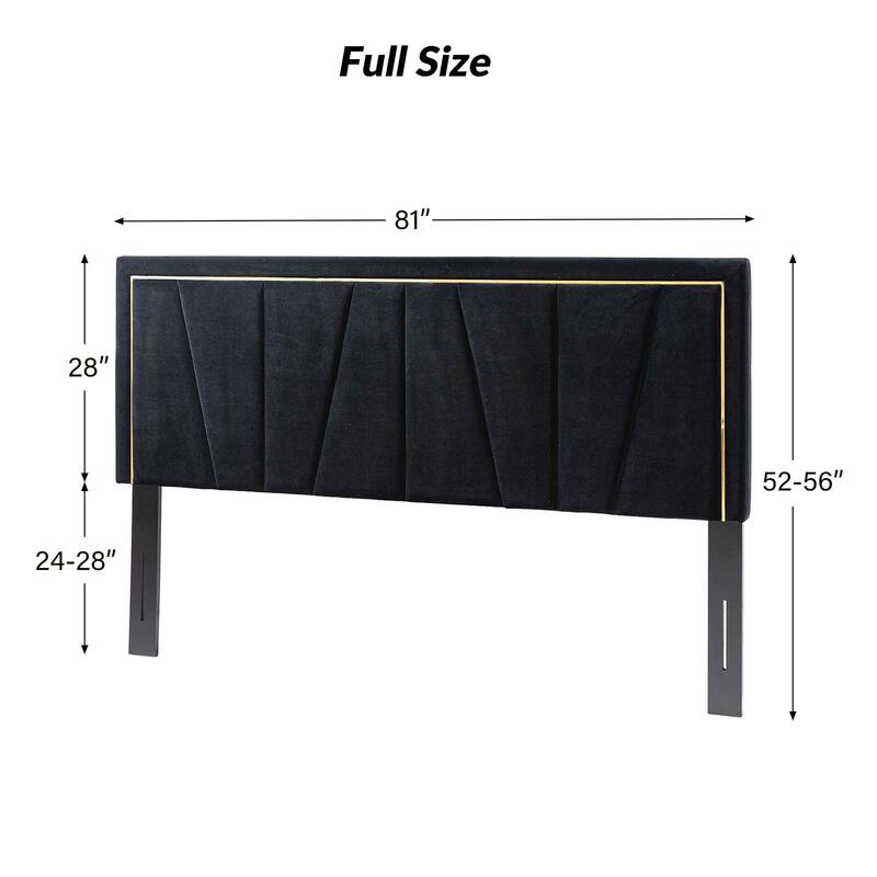 Eberhard Upholstered Tufted Contemporary Adjustable Wall-Mounted Headboard By HULALA HOME