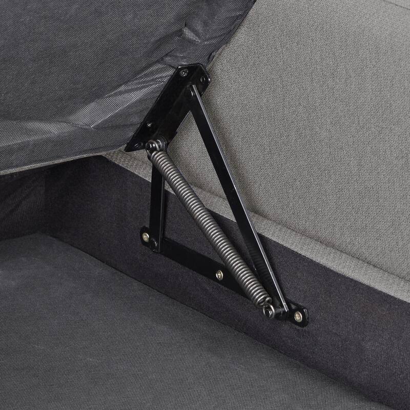 Parker Convertible Sofa with Right Facing Storage Chaise by iNSPIRE Q Modern