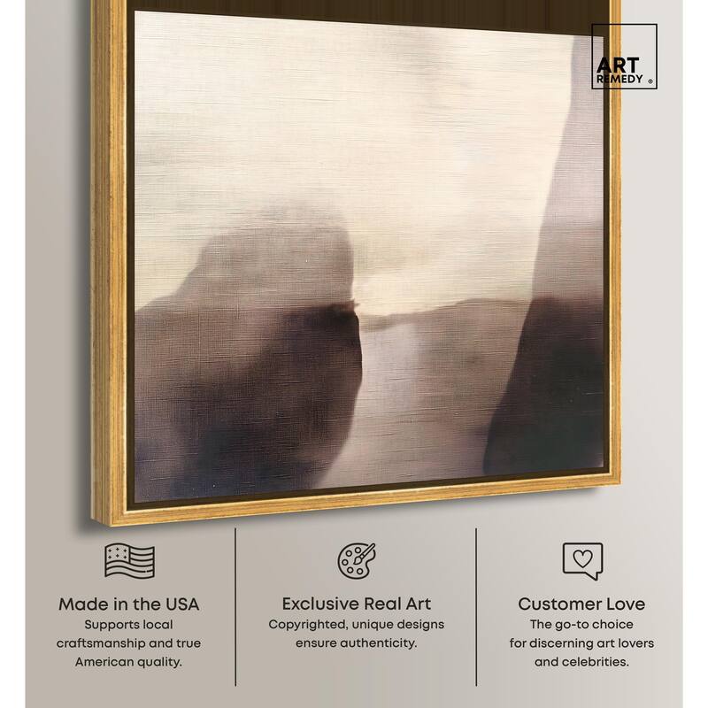 Pale Taupe II Canvas by Art Remedy