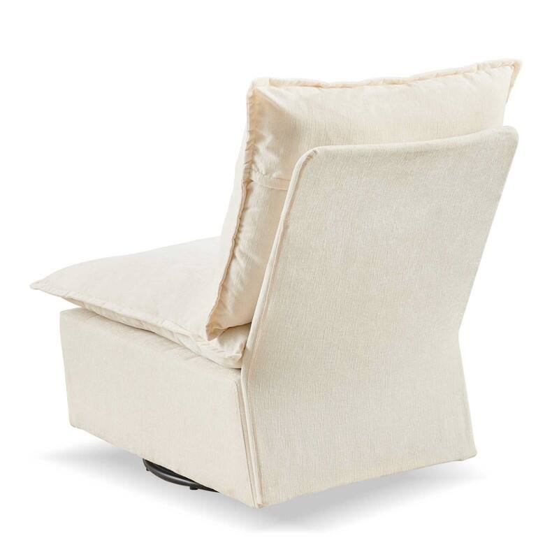 Detachable Chenille Single 360 Swivel Sofa Chair