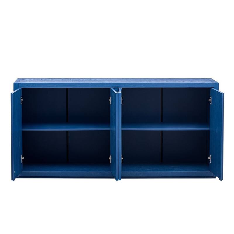63" Ash Veneer Four-Door Buffet/Sideboard for Hallway, Entryway, Living Room