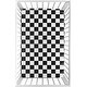 preview thumbnail 1 of 4, Sweet Jojo Designs Black & White Gingham Checkered Plaid Boy, Girl, Unisex/Gender Neutral Fitted Mini Portable Crib Sheet- Retro