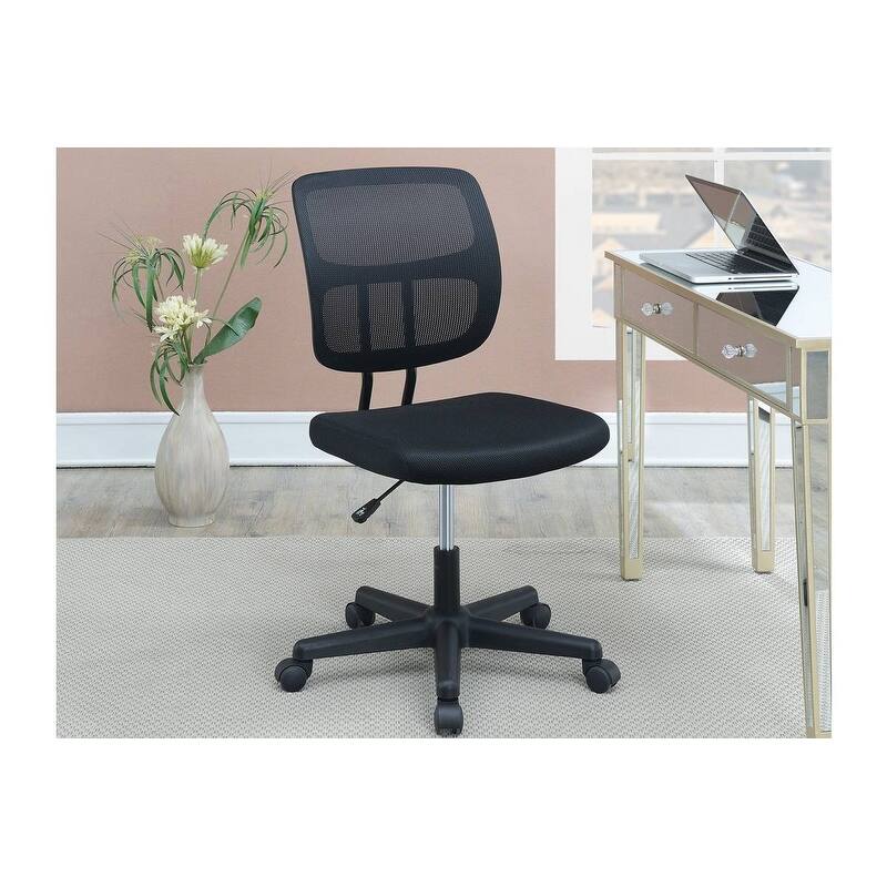 Home Office Chair with Cross Legged, Mesh Computer Chair with wheels, Work Chair with Breathable Material Seats