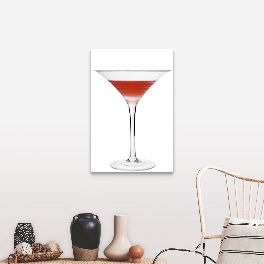 Cocktail On White Background Canvas Wall Art Overstock 16379716