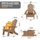 preview thumbnail 6 of 44, WINSOON 3-Piece All Weather HIPS Outdoor Folding Adirondack Chairs and Table Set