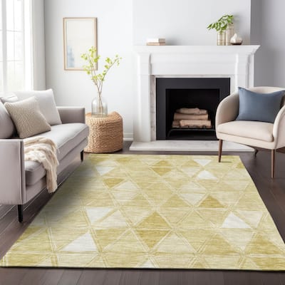 Premium Washable Super Soft Contemporary Mosaic Mayfield Rug