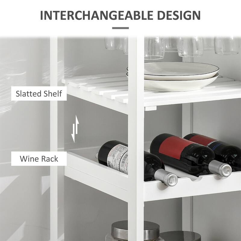 Rolling Kitchen Island with Storage