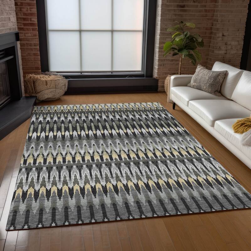 Machine Washable Indoor/ Outdoor Chantille Moroccan Rug