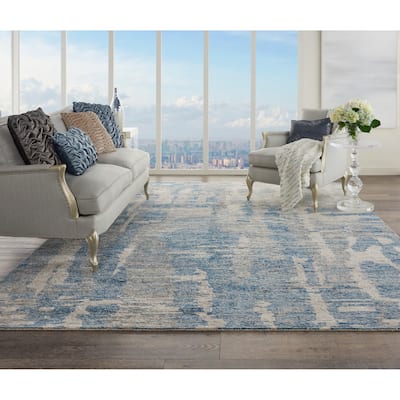 Nourison Ellora Contemporary Modern Abstract Linear Wool Area Rug