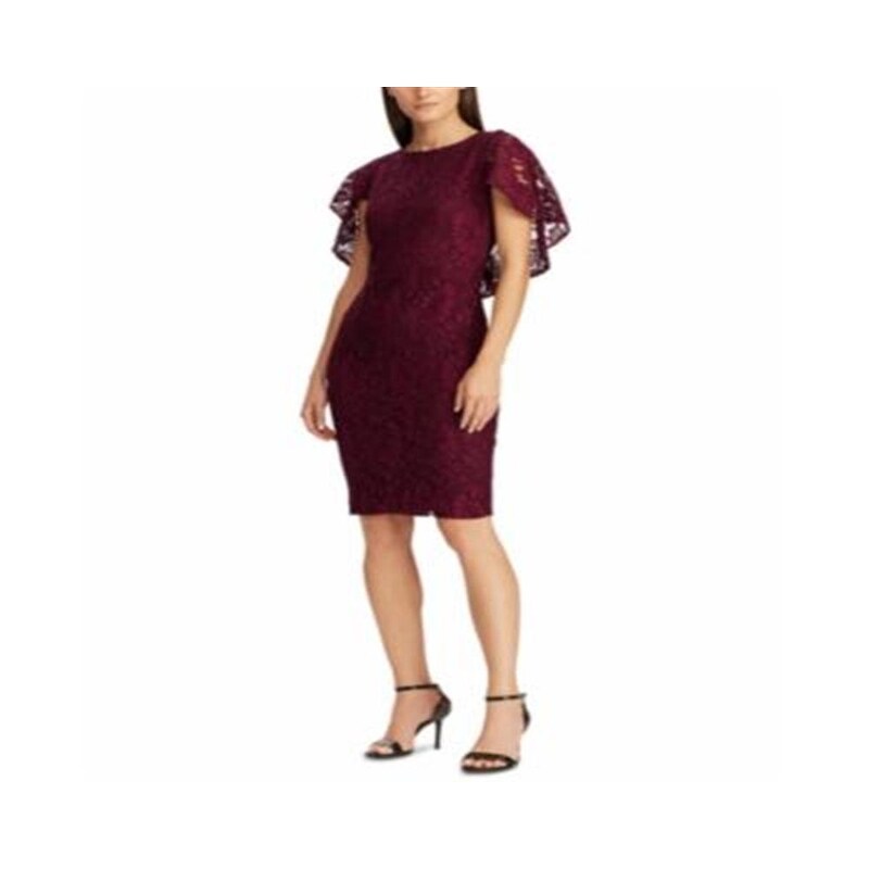 sequin lace-back bodycon dress in rose Sequin Sweetheart Satin Lace Up Back Bodycon Dress missy / 14 / wine