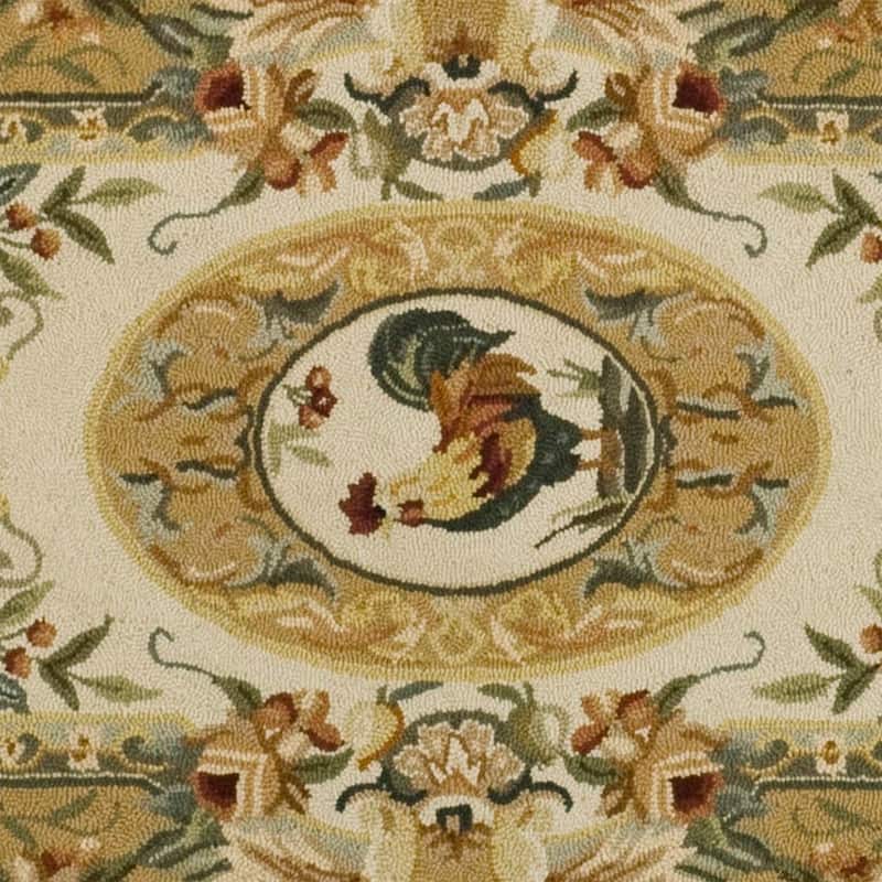 SAFAVIEH Handmade Chelsea Myranda French Country Rooster Wool Rug