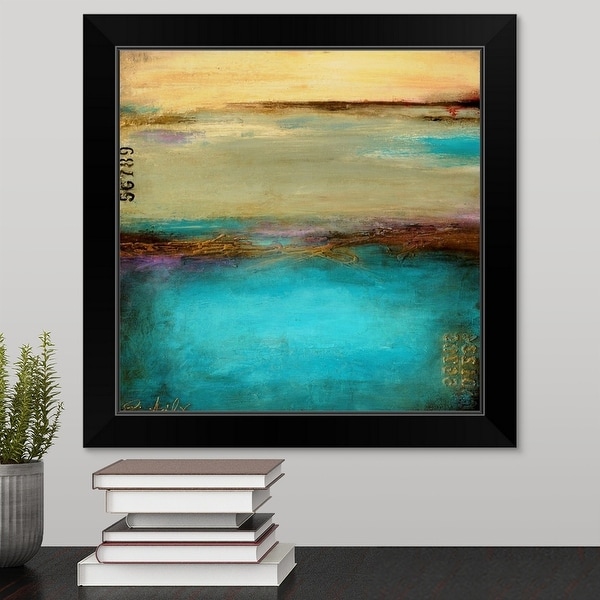 Erin Ashley Economy Framed Print with Standard Black Frame entitled Mystic Bay