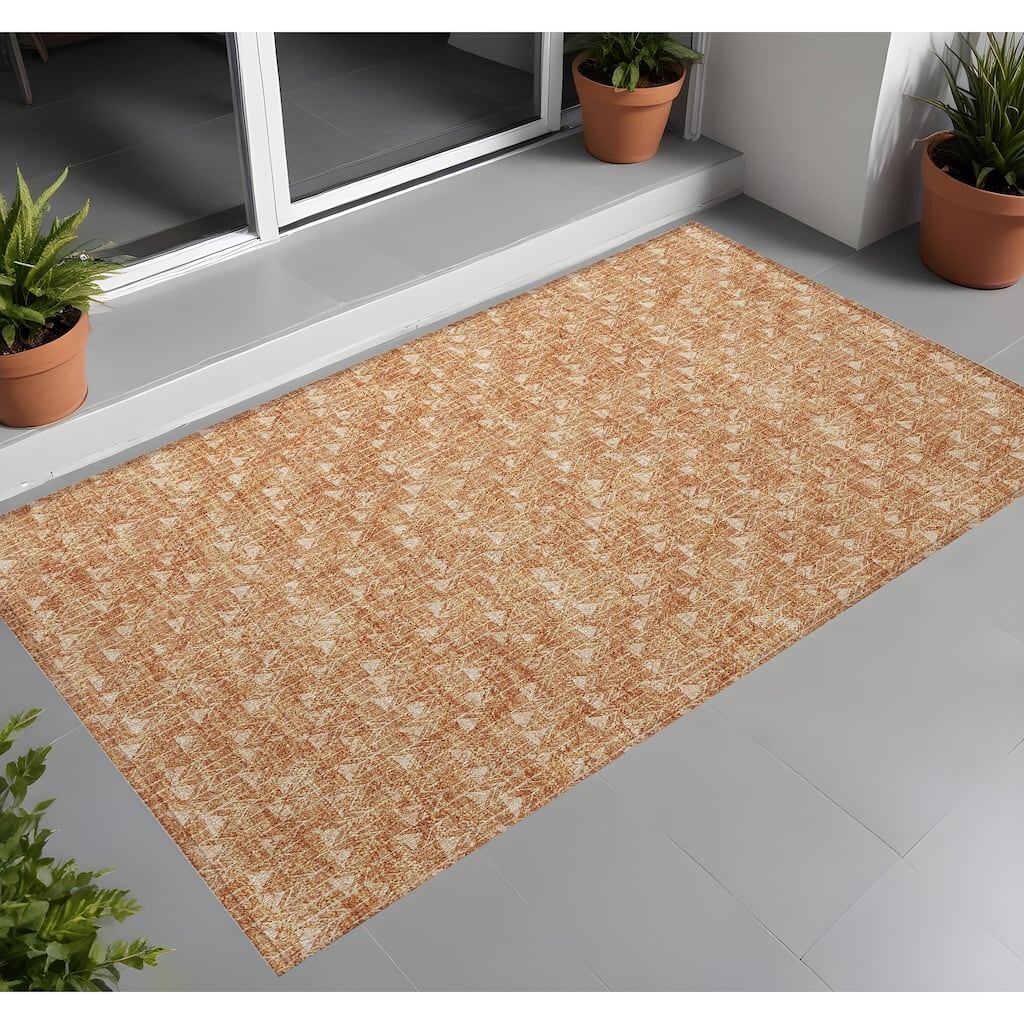 Altori Modern Geometric Weather Resistant Timeless Fusion Outdoor Rug - 2' x 3'