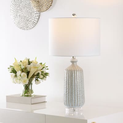 SAFAVIEH Lighting Amberly 26" Table Lamp - 14" W x 14" D x 26" H