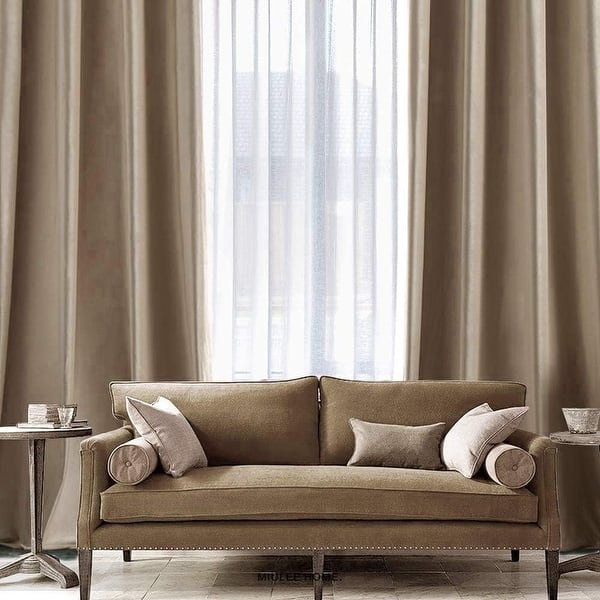 SMILETIME Velvet Curtains With Grommet, Thermal Insulated Super Soft Privacy Noise Reducing Light Filtering Velvet Curtains Living Room Bedroom 2 Panels