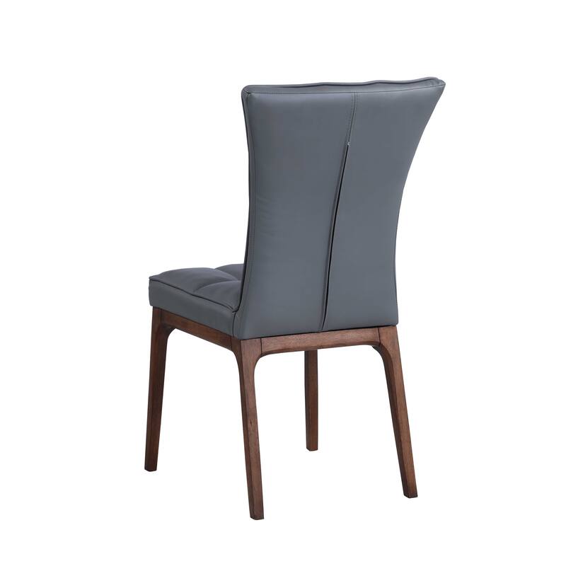 Somette Modern Tufted Side Chair with Solid Wood Frame, Set of 2