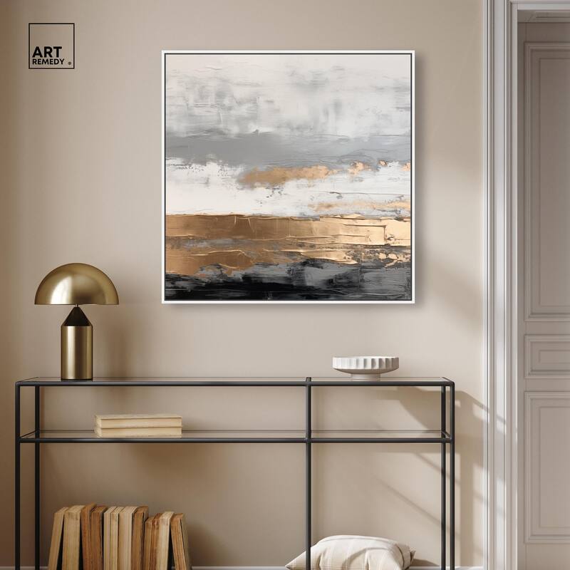 Moonlit Gold II Canvas by Art Remedy
