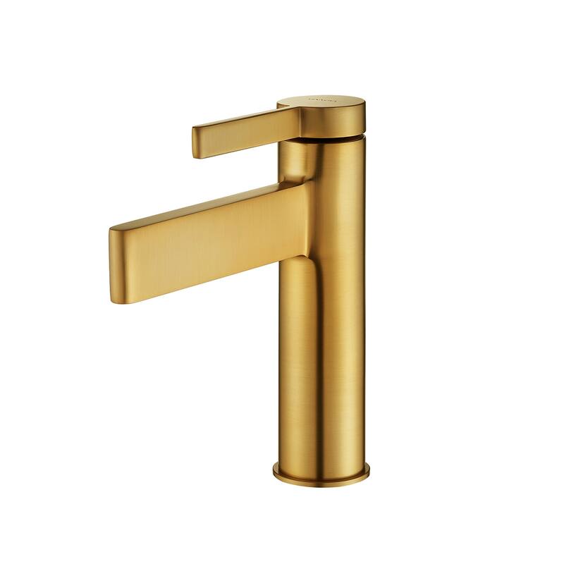 Vinnova Oviedo Single Hole Lever Vessel Bathroom Faucet - Low handle - Brushed Gold
