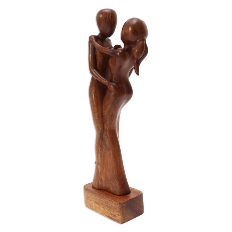 Novica Handmade Ballroom Music Wood Sculpture