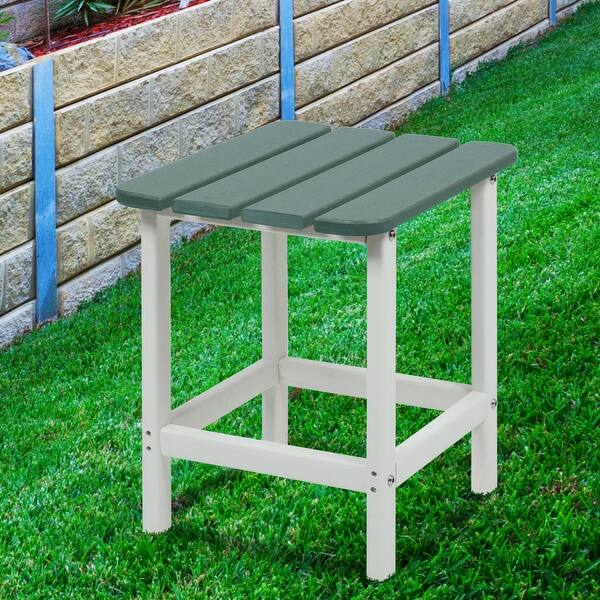 Aoodor Outdoor Side Table, Square Adirondack Patio End Table for Patio