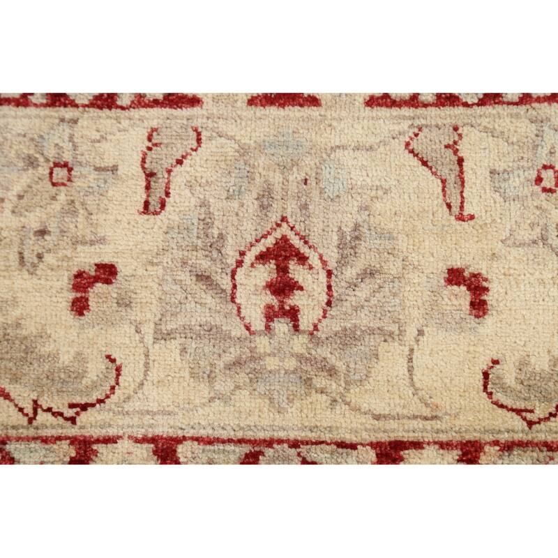 Traditional Floral Peshawar Oriental Wool Area Rug Hand-knotted Carpet - 8'0" x 9'10"