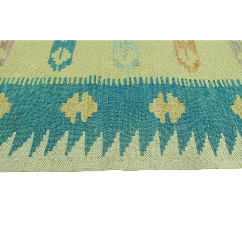 Sangat Flatweave Ariadnee Rust/Gold Rug - 4'10" x 6'10"