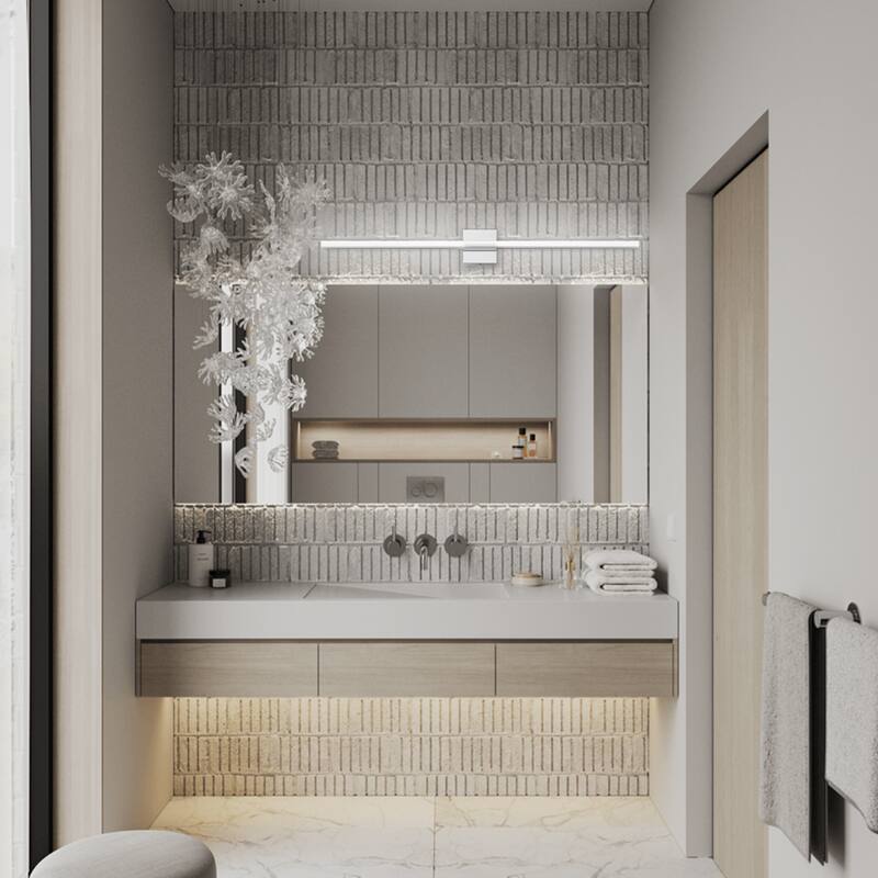 Modern Bathroom Vanity Light Mirror Makeup Front LED Lamp Waterproof