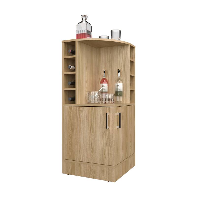 Bar Cabinet, 2 Doors, 8 Wine Bottle Compartments