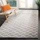 preview thumbnail 41 of 101, SAFAVIEH Handmade Chatham Carlota Modern Moroccan Wool Rug 3' x 5' - Dark Grey/Ivory - Rectangle