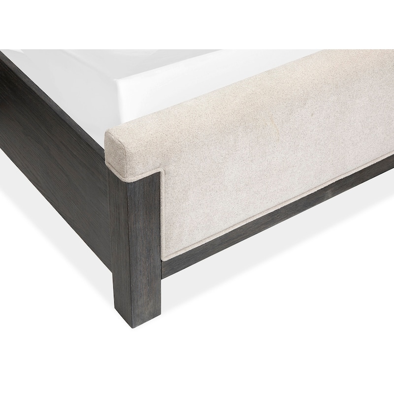 Magnussen Home Plum Creek Ravenwood Black Upholstered Panel Bed