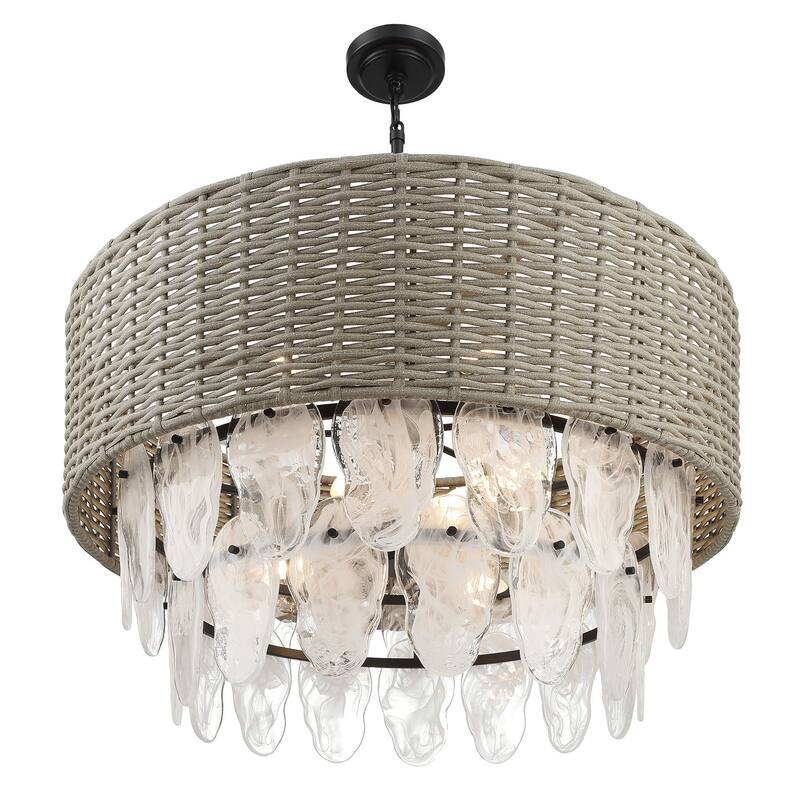Minka Lavery 5297 Breaker Isle 9 Light 33" Wide Crystal Pendant