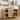 Homy Casa Three-Door Kitchen Pantry Cabinet Rattan Doors, Natural