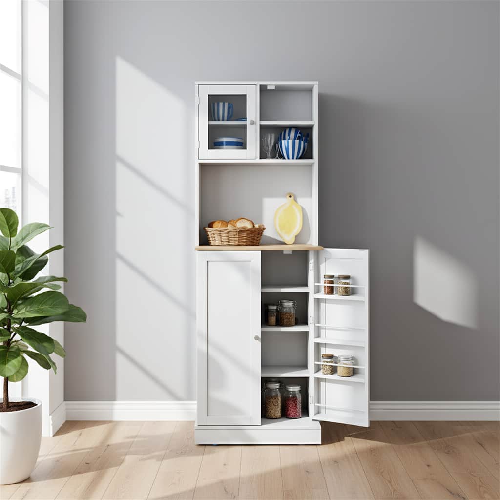 Microwave Cabinet,Tall Kitchen Pantry Cabinet,Kitchen Hutch