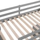 preview thumbnail 15 of 18, Twin Size Loft Bed with Ladder, Shelves, Solid Wood Loft Bed Frame with 4-Drawers Desk, Box Spring No Required