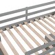 preview thumbnail 8 of 20, Twin Size Wood Loft Bed with Ladder, Shelves, and Desk