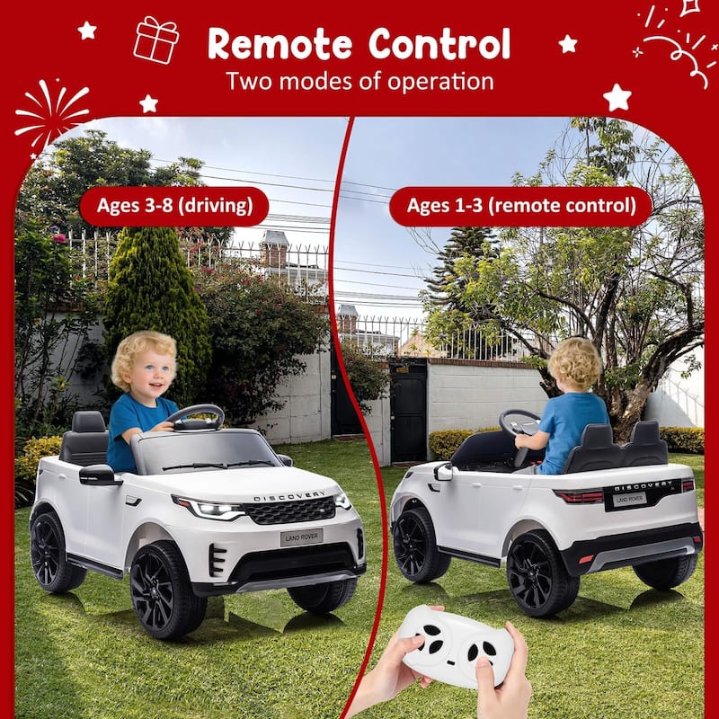 12V Licensed Land Rover 2 Seater Ride on Car for Kids