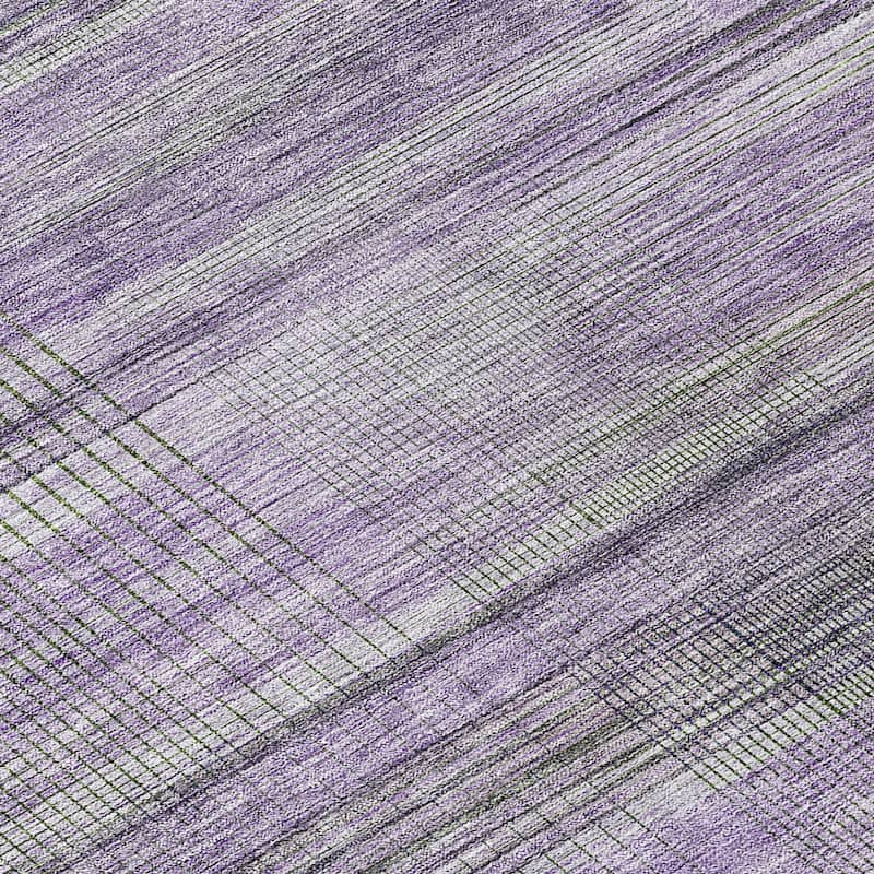 Machine Washable Indoor/ Outdoor Chantille Contemporary Imprints Rug
