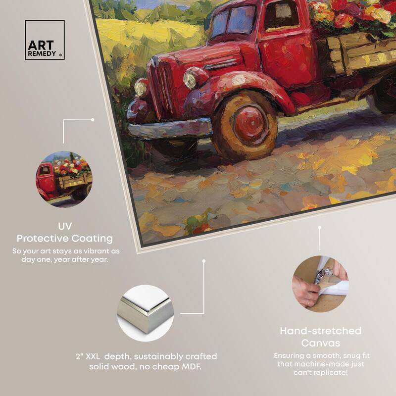 Flowers in Transit II Canvas by Art Remedy