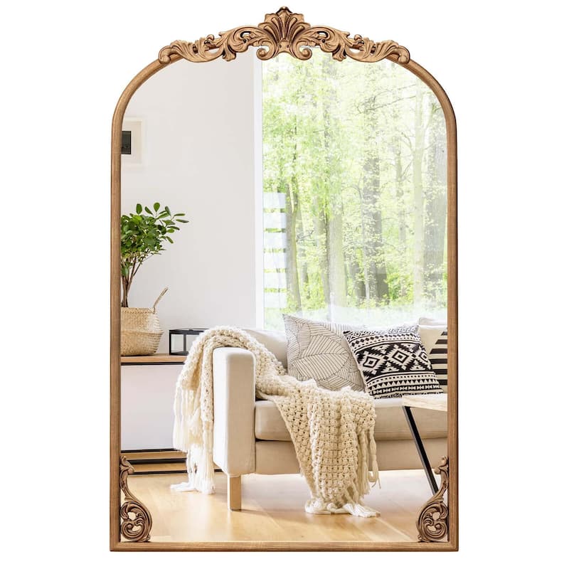Costway 30" x 20"/36" x 24"/38" x 26" Gold Traditional Vintage Ornate - 30" x 20"